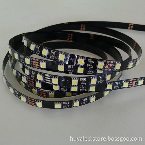 Shenzhen LED 5050 24V Black PCB Flexible Strip Lights